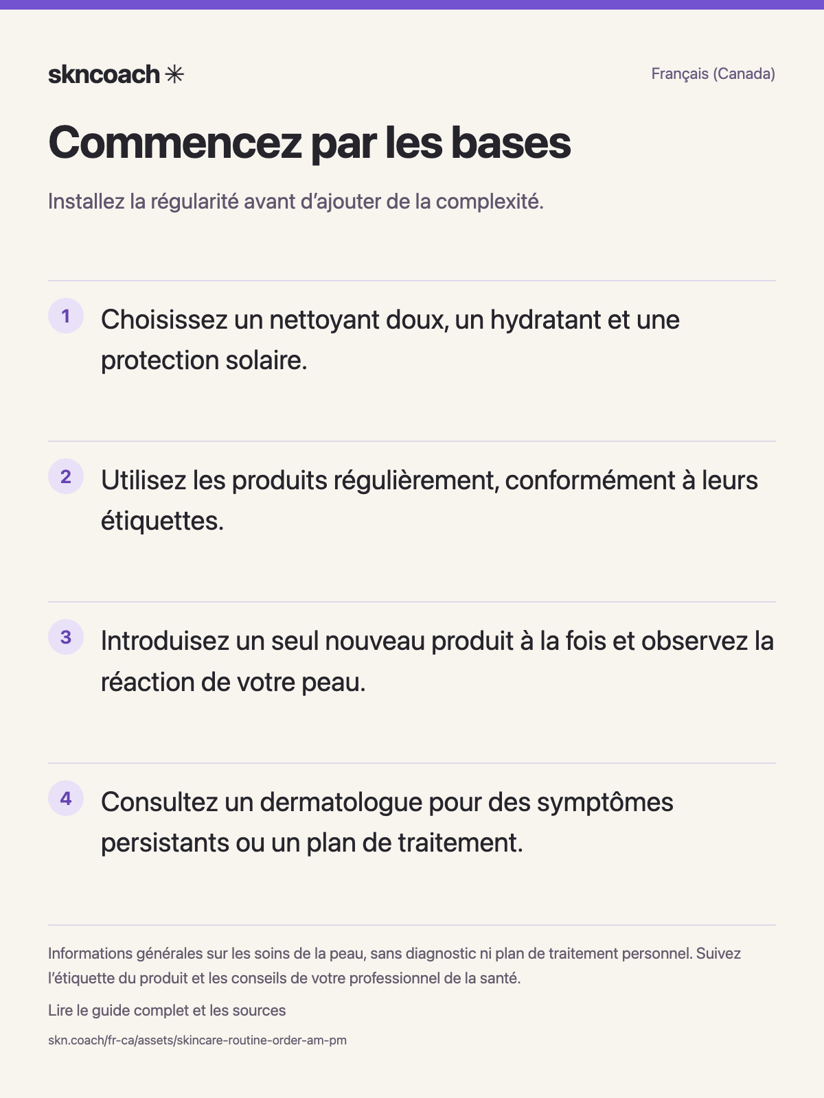 Commencez par les bases : installez la régularité avant d’ajouter de la complexité.