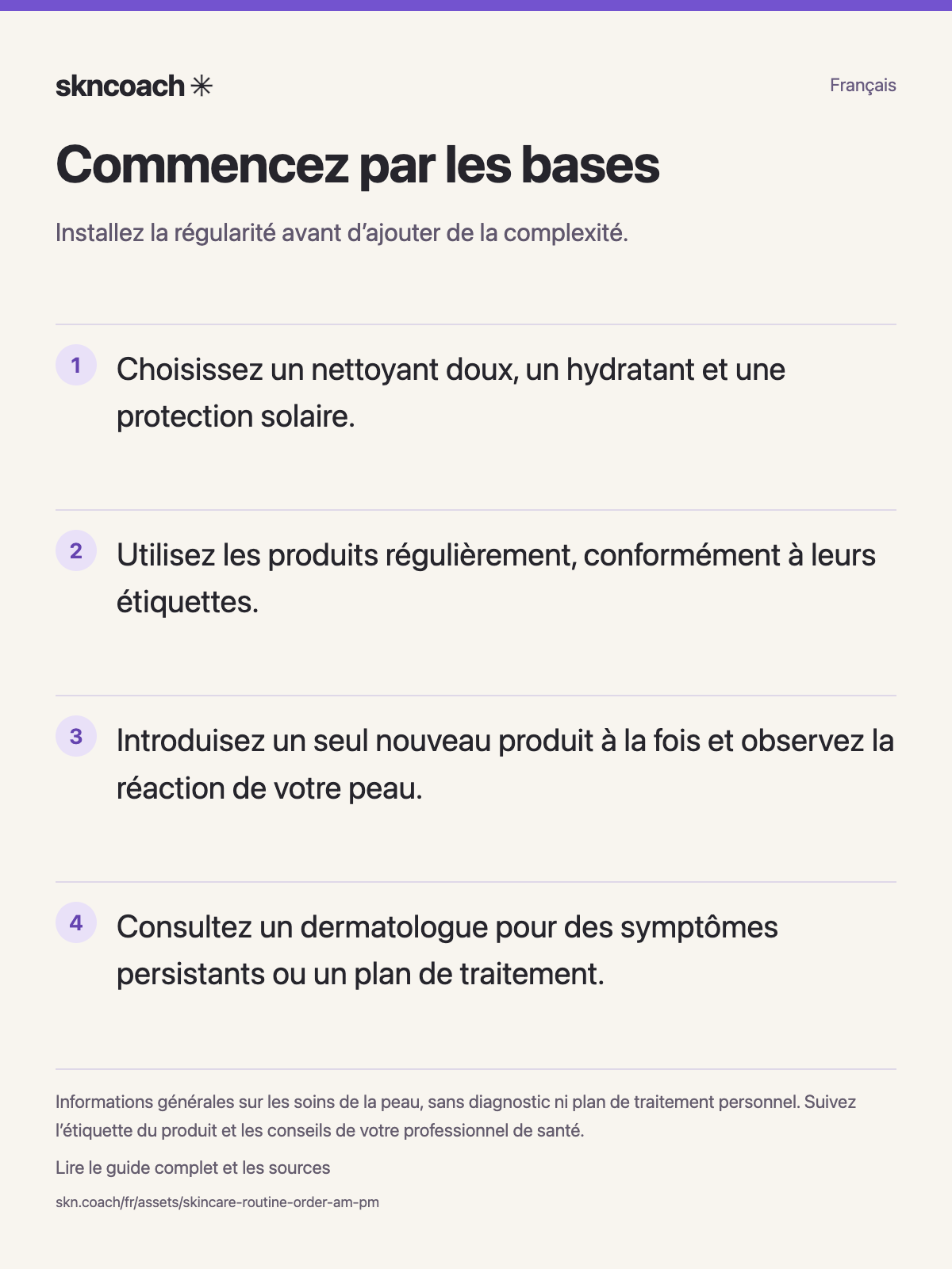 Commencez par les bases : installez la régularité avant d’ajouter de la complexité.