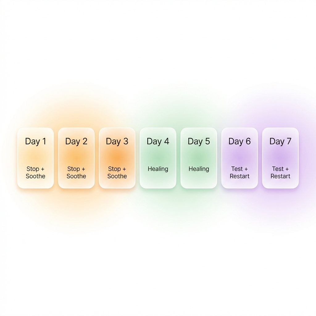 7-day barrier reset routine calendar