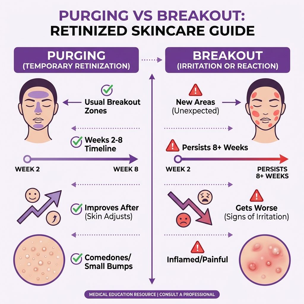 Purging vs breakout comparison chart