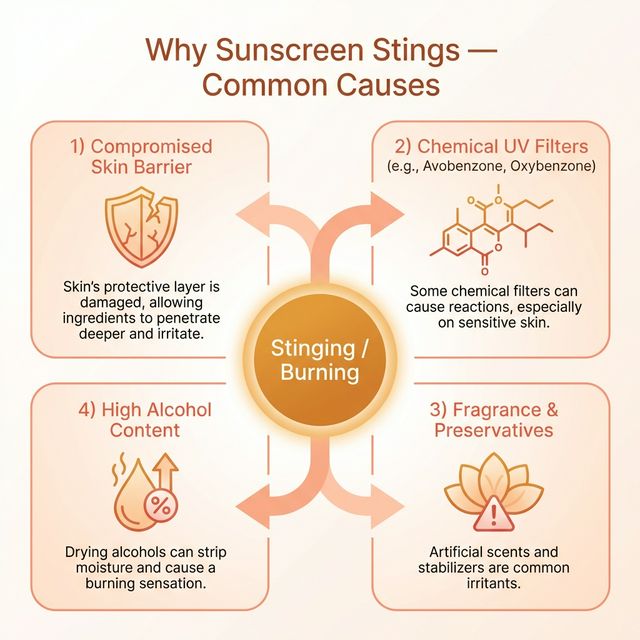 Why Sunscreen Stings — Common Causes