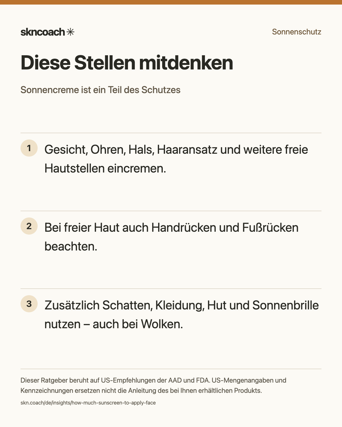 Diese Stellen mitdenken