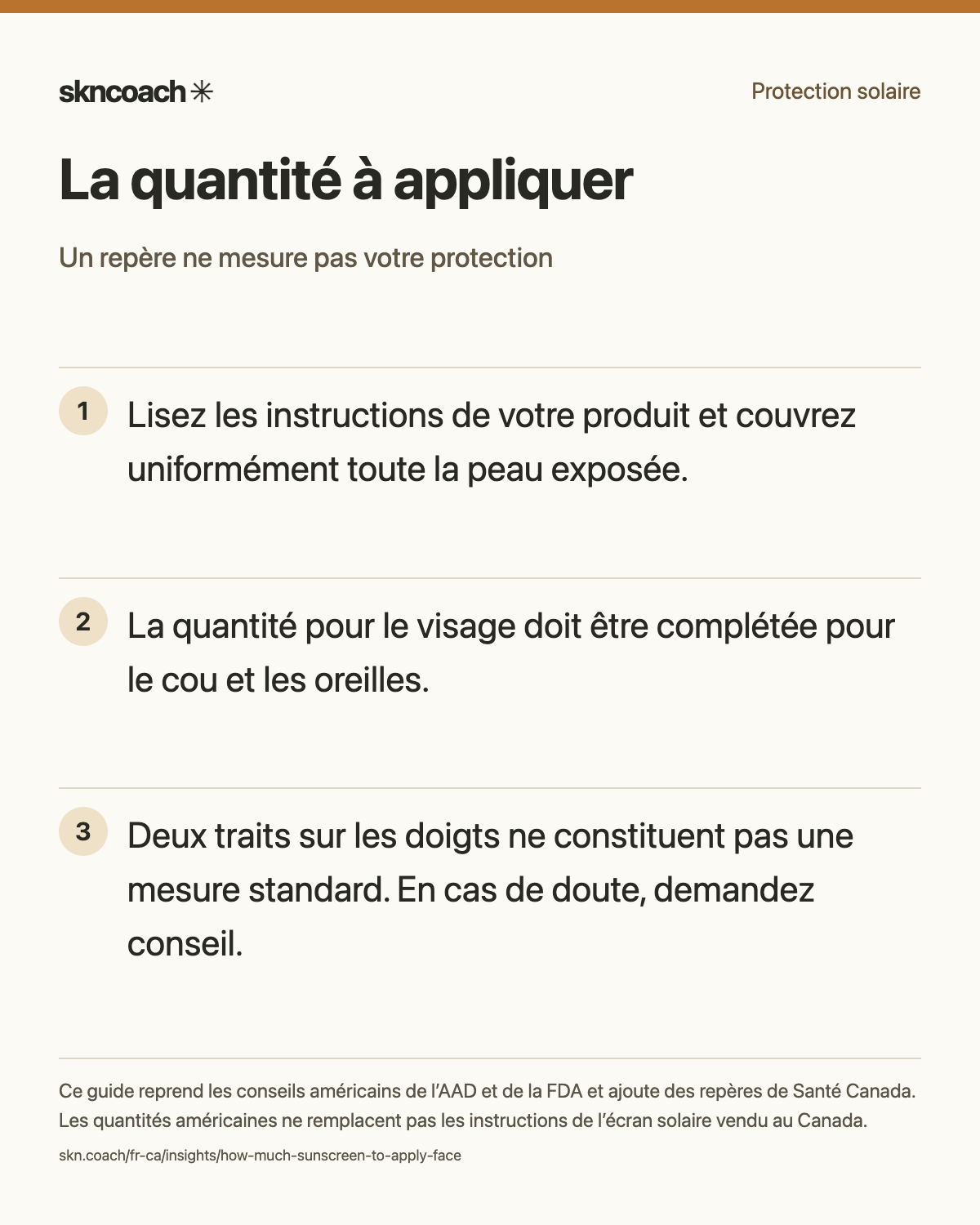 La quantité à appliquer