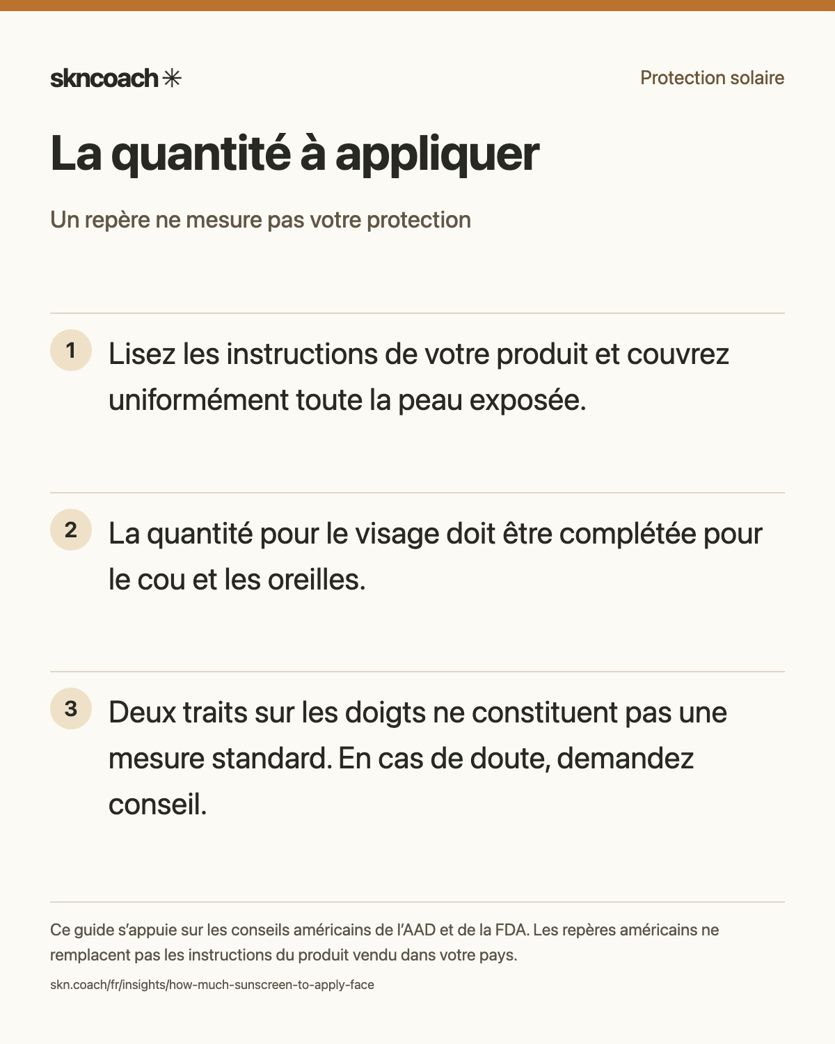 La quantité à appliquer