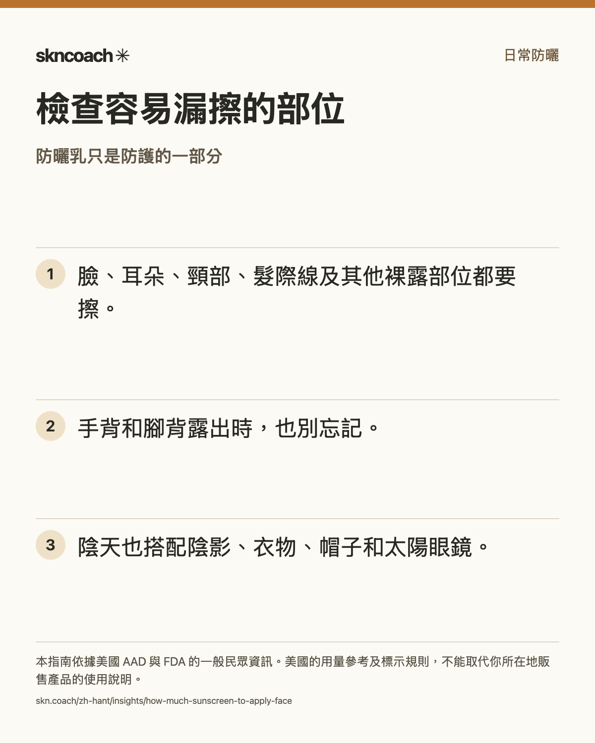 檢查容易漏擦的部位